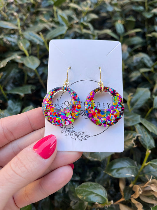 Kaleidoscope Circle Hoops