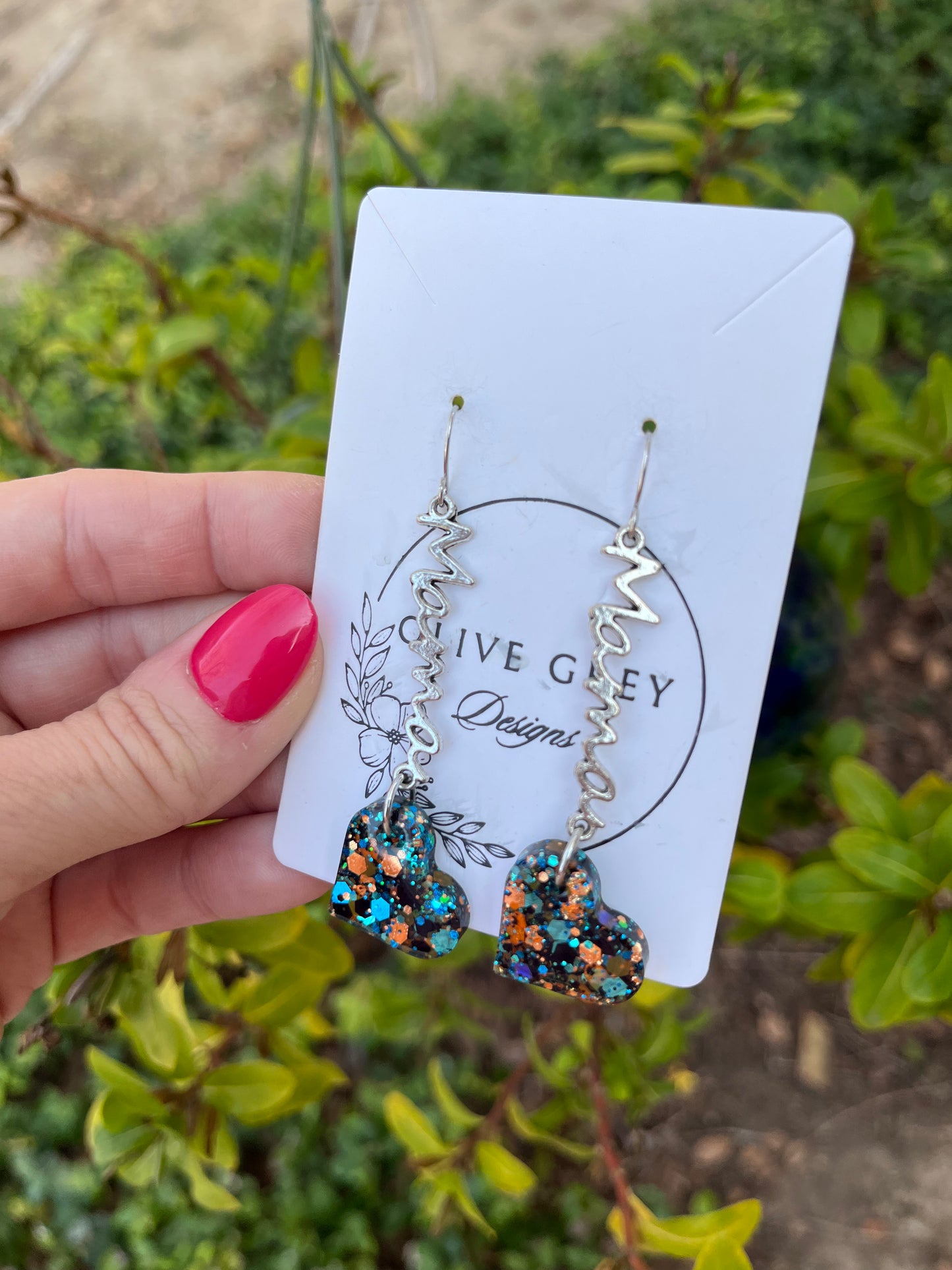 Mama Heart Dangles