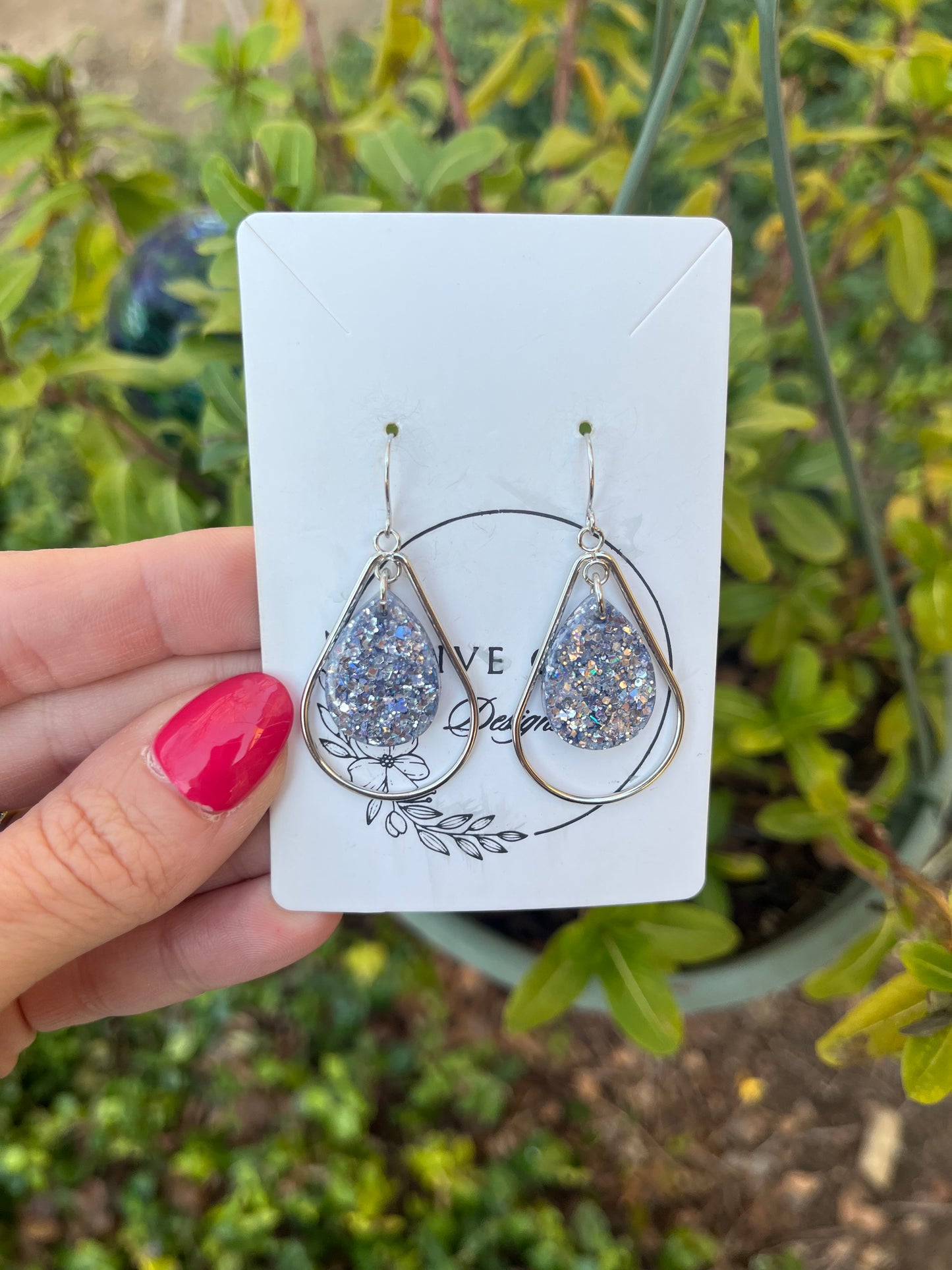 Silver Slippers Teardrop Chandeliers