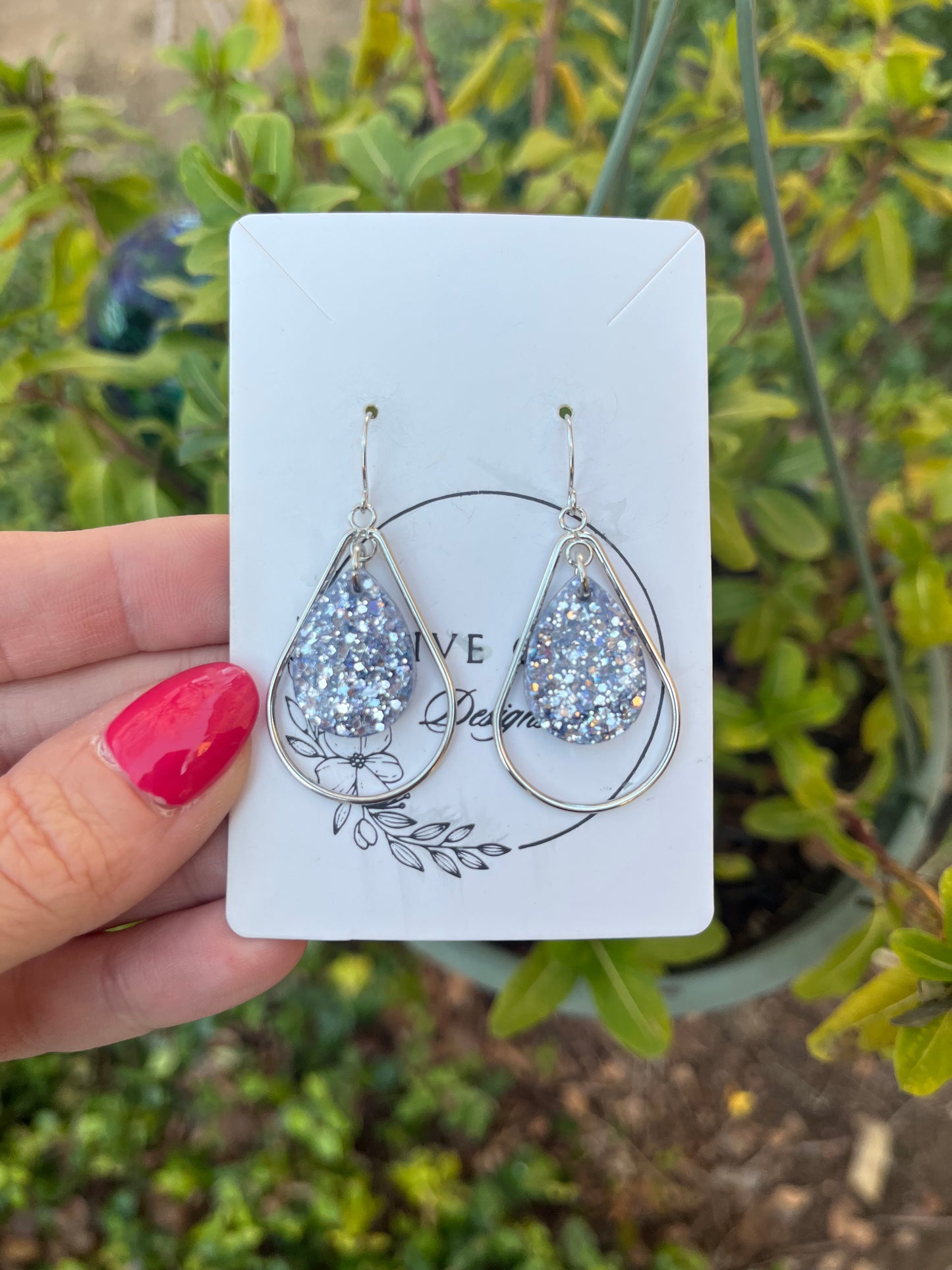 Silver Slippers Teardrop Chandeliers