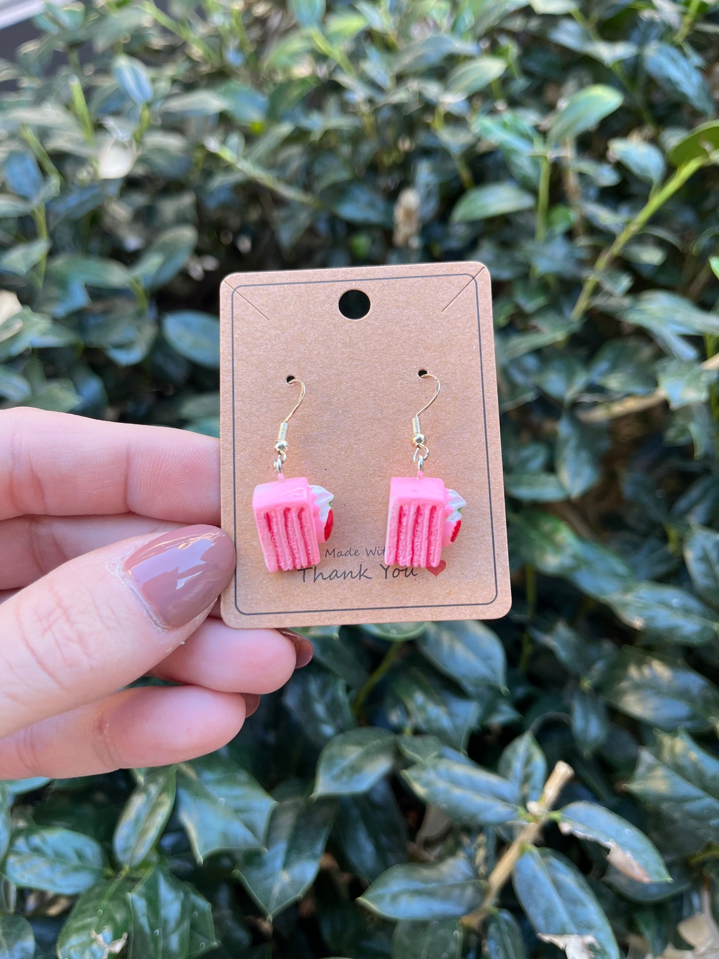 Strawberry Cake Earrings