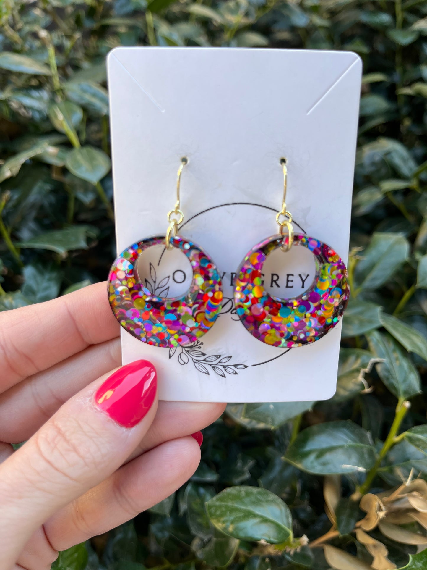 Kaleidoscope Circle Hoops