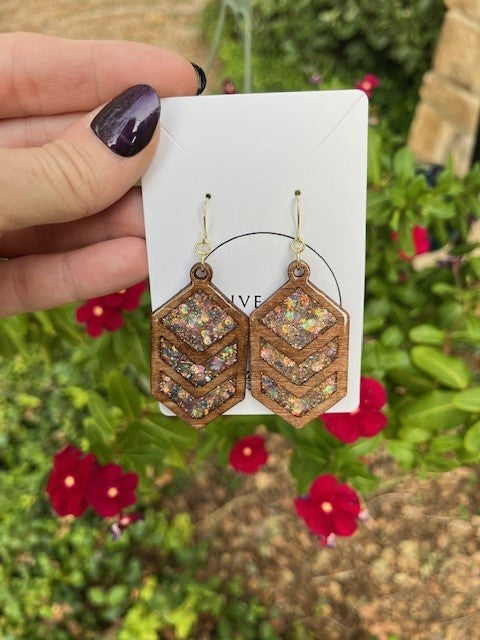 Champagne Gold Hexagons