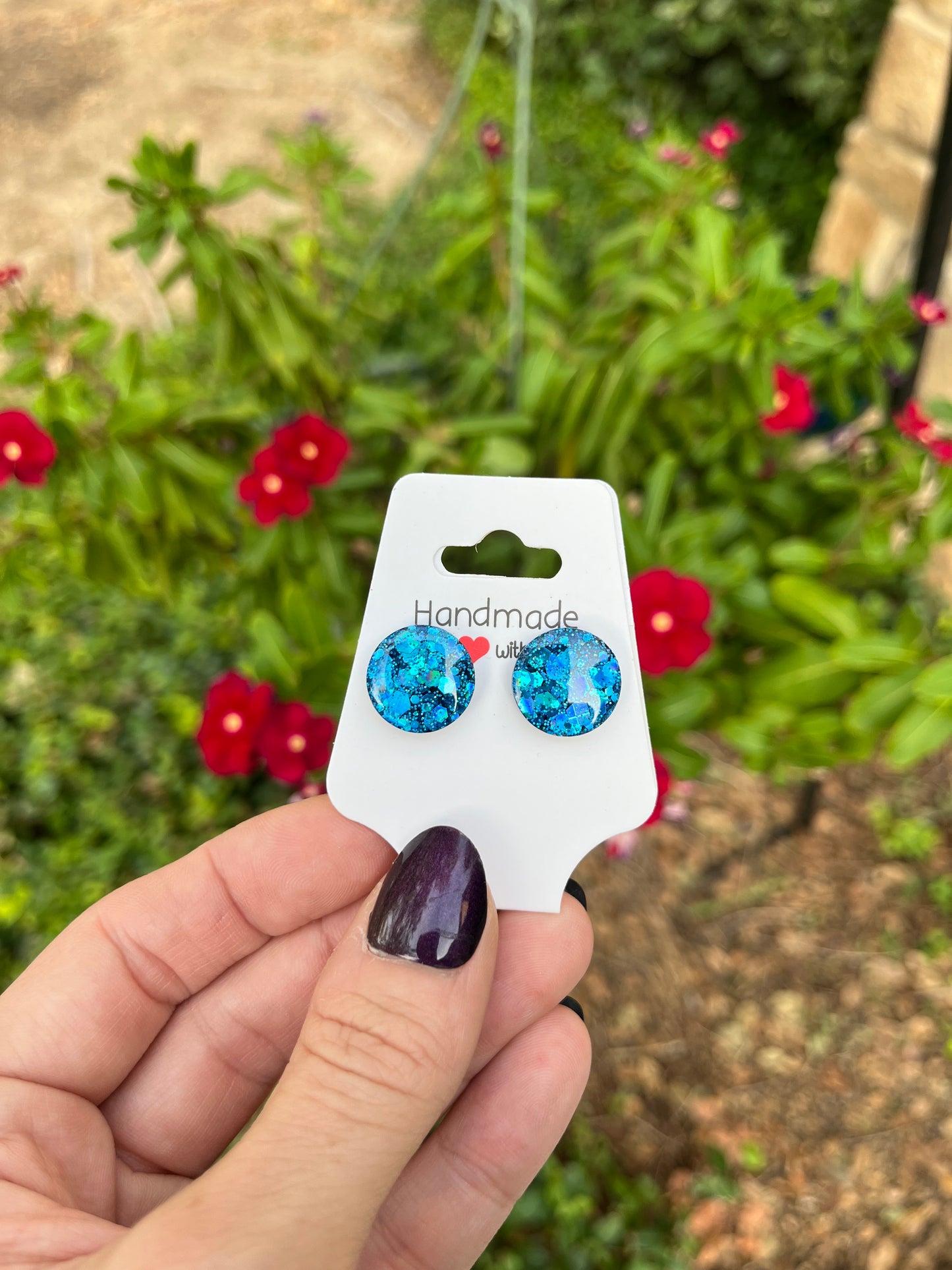 Electric Blue Studs