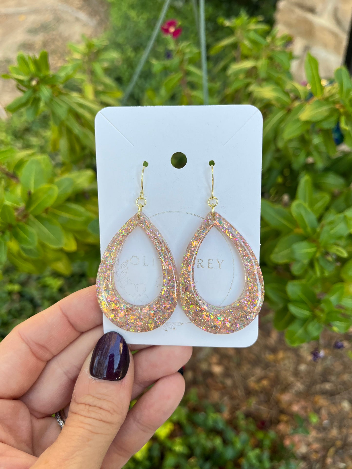 Champagne Gold Hoops