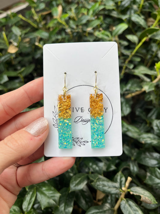 Bora Bora Gold Rush Dangles