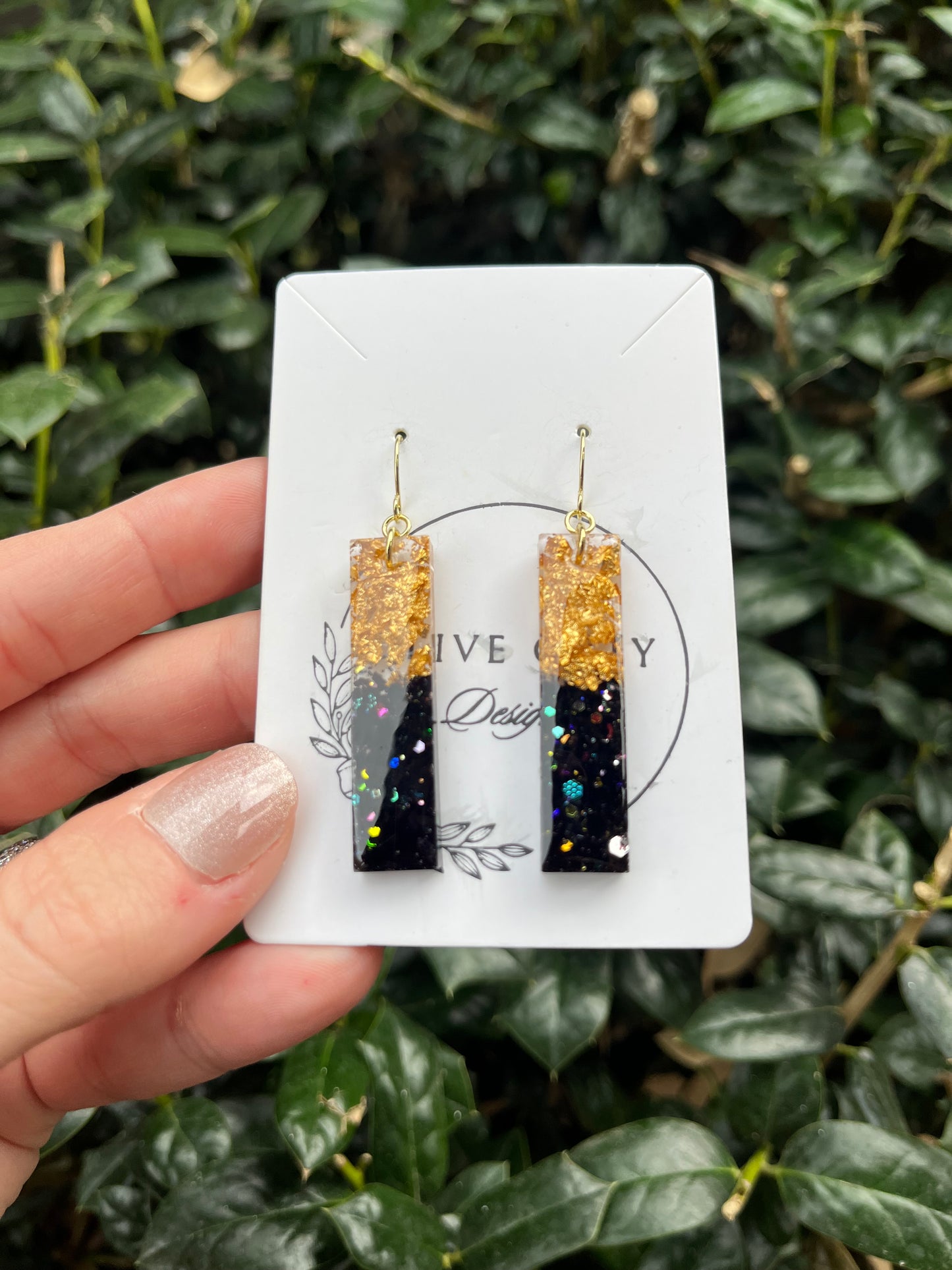 Midnight Gold Rush Dangles