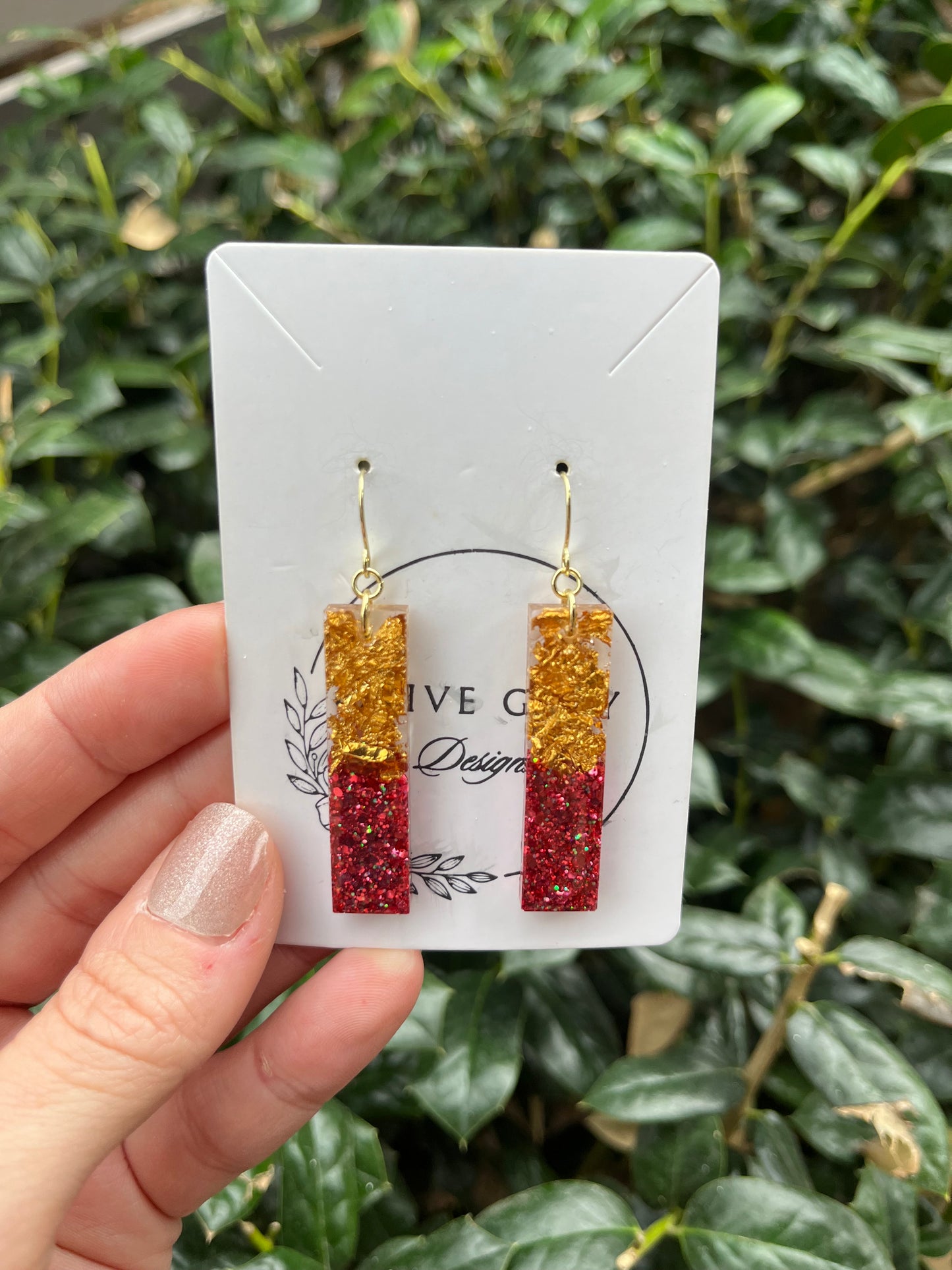 Watermelon Gold Rush Dangles
