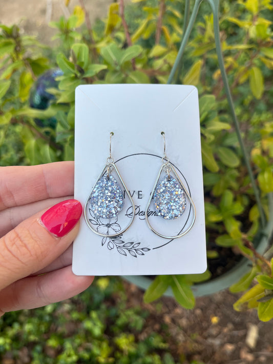 Silver Slippers Teardrop Chandeliers