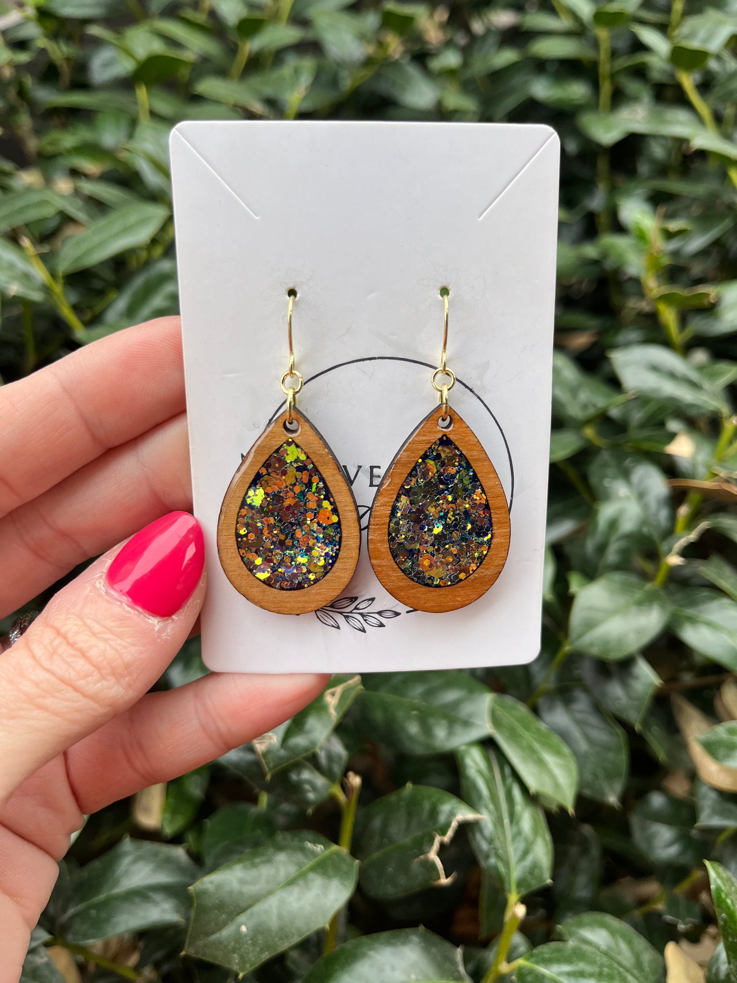 Golden Galaxy Teardrops