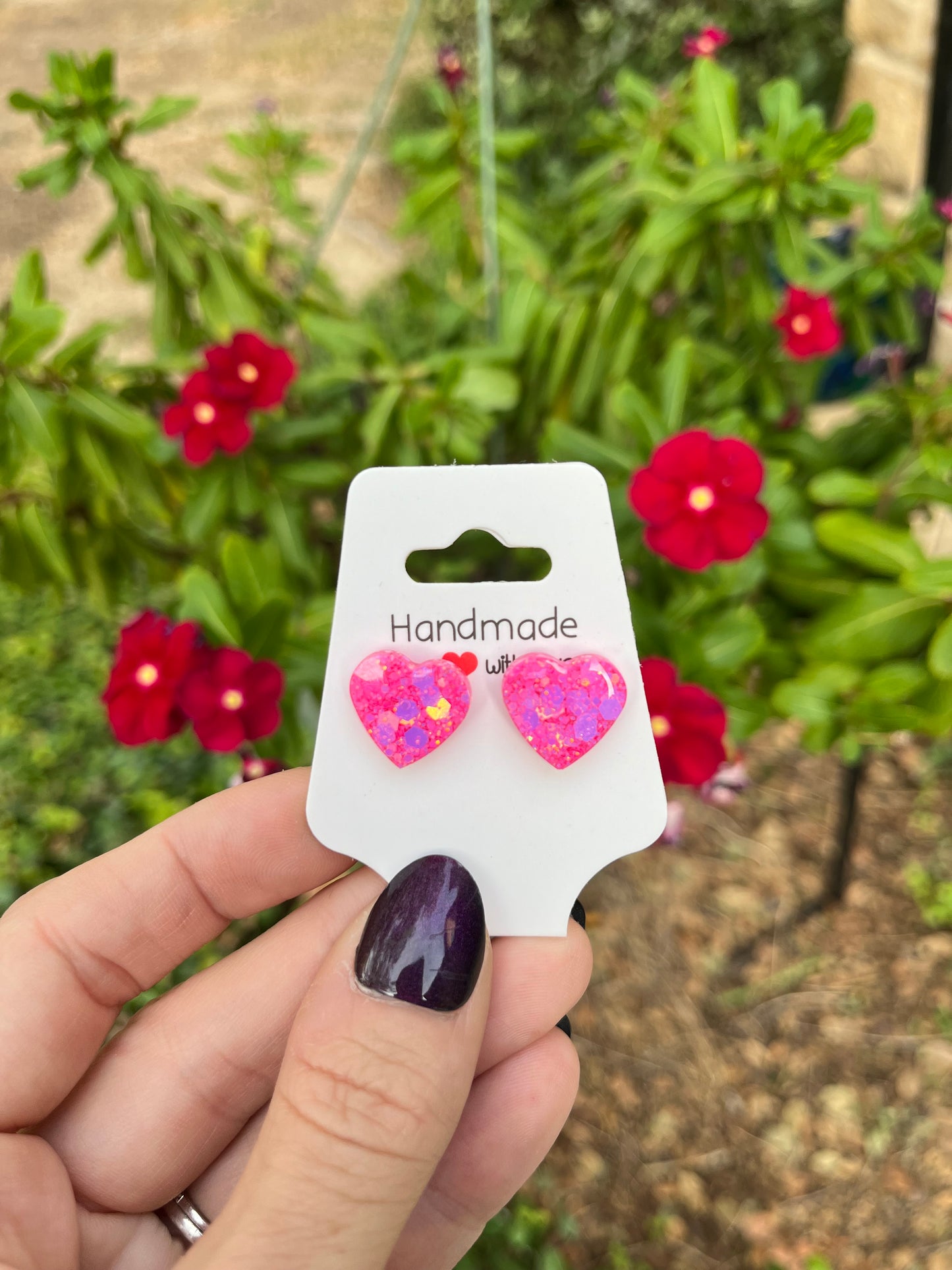 Come On Barbie Heart Studs