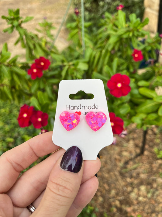 Come On Barbie Heart Studs