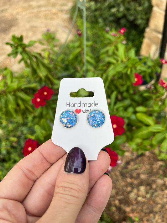 Dream Catcher Bezel Studs