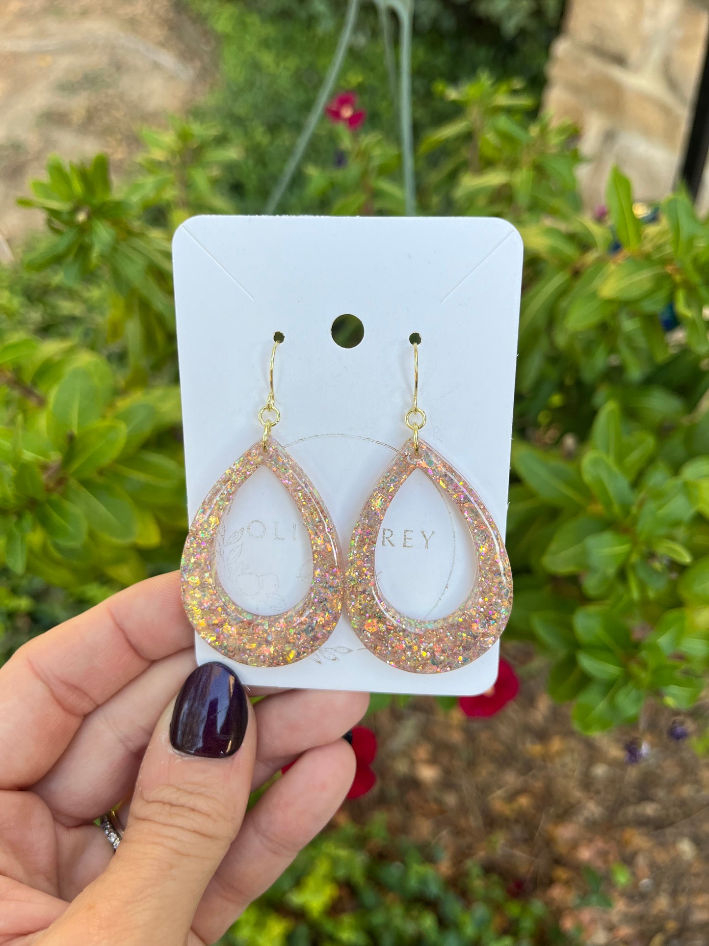 Champagne Gold Hoops