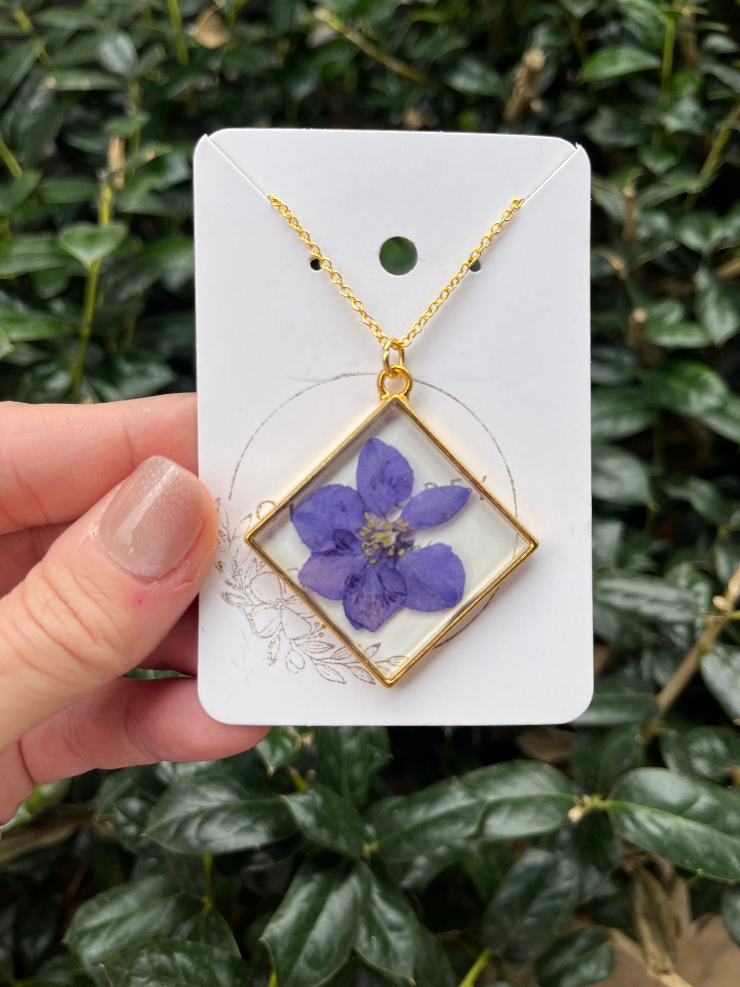 Purple Flower Necklace