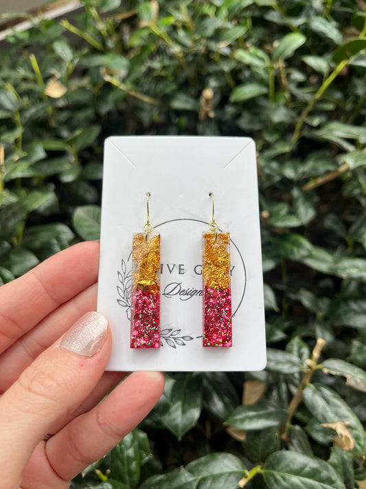 Watermelon Gold Rush Dangles